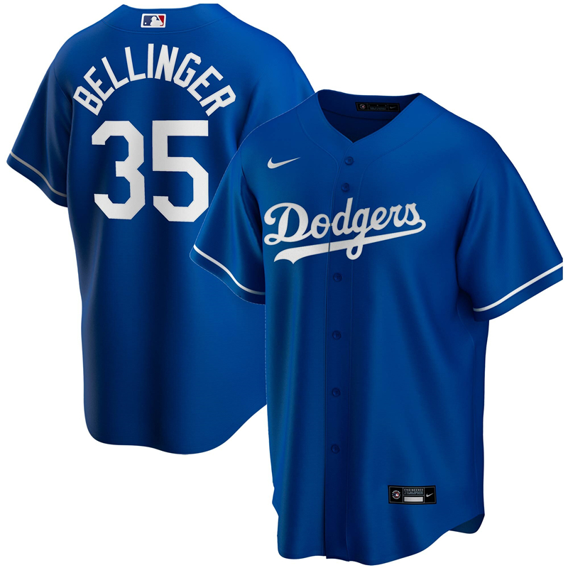 2020 MLB Men Los Angeles Dodgers Cody Bellinger Nike Royal Alternate 2020 Replica Player Jersey 1